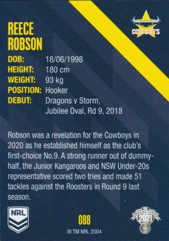 2021 NRL Traders #088 Reece Robson Back